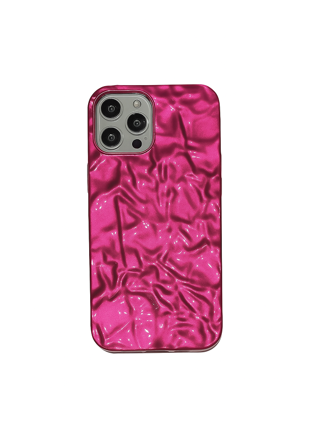 Metallic Crinkle Texture Case for iPhone