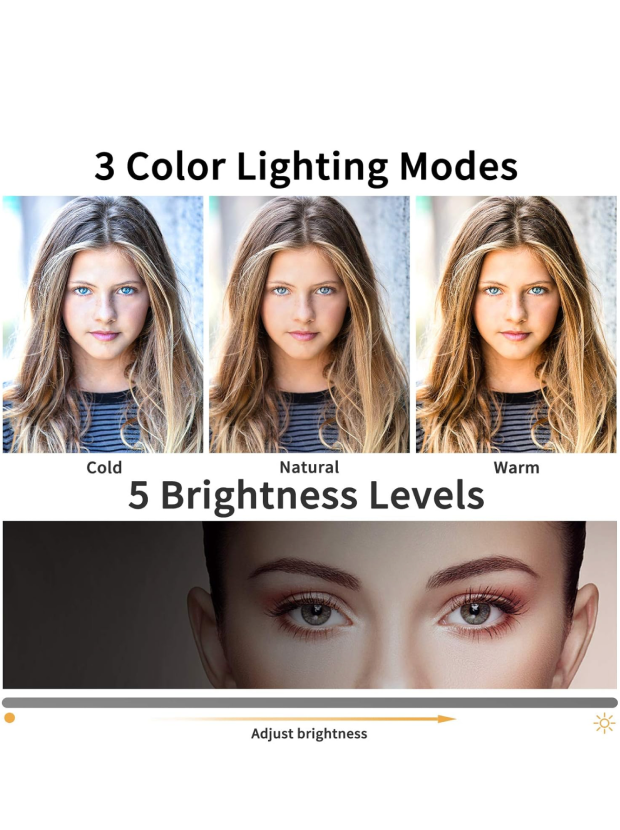 LED Ring Light with Adjustable Brightness