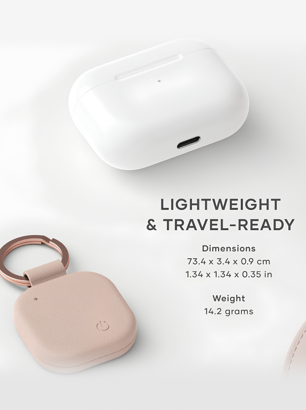 Wireless Rechargeable Key Finder — Vanilla Ivory Edition