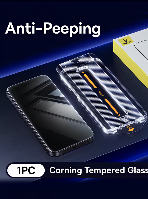 Full‑Cover Anti‑Peeping Tempered Glass Screen Protector