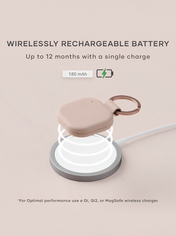 Wireless Rechargeable Key Finder — Vanilla Ivory Edition