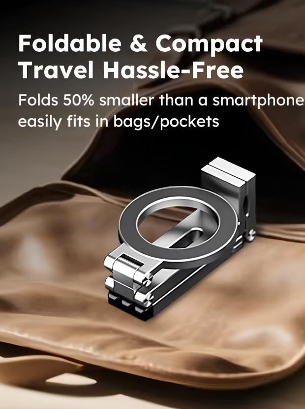 Magic Clip Phone Tripod with Magnetic Ring